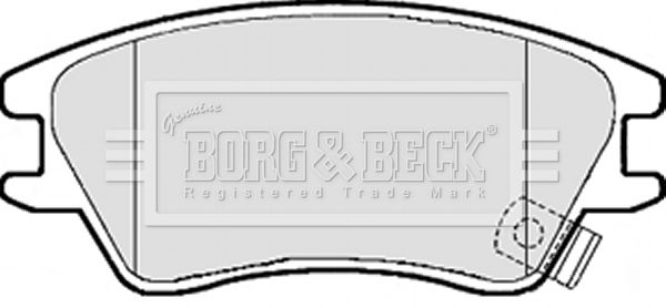 BORG & BECK stabdžių trinkelių rinkinys, diskinis stabdys BBP2102
